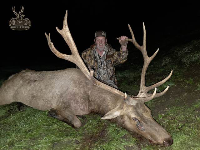 Hunter with a Tule elk bull taken on the Central Coast